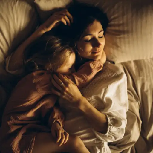 Woman embracing daughter income protection